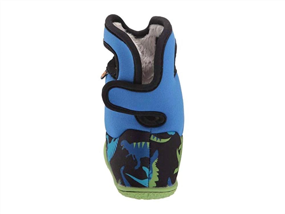 NEW BOGS boys‚Äô baby dino waterproof boots w/ handles in electric blue/multi - Picture 6 of 7